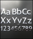 Chrome plated letters