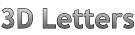 3D Letters